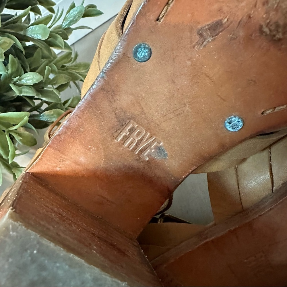 Frye Bianca Huarache Sandals Tan Women’s 7.5 - Picture 14 of 14